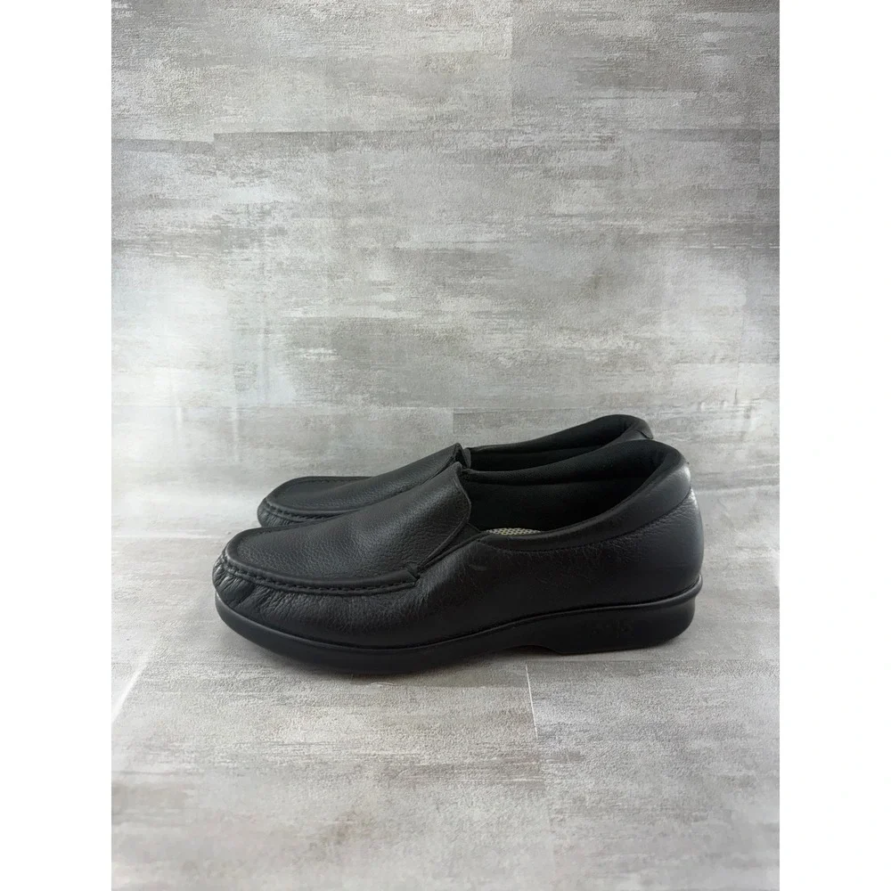 SAS Tripad Comfort Black Leather Slip On Loafers Women Sz 8.5M L2180348